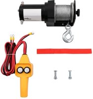 vidaXL 12 V Elektrische Seilwinde 907 kg Kabel-Fernbedienung