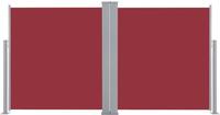 vidaXL Ausziehbare Seitenmarkise Rot 160 x 600 cm