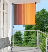 Angerer Freizeitm&ouml;bel Klemm-Senkrechtmarkise "Nr. 100" orange/braun, BxH: 120x225 cm