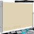 Kesser Seitenmarkise ausziehbar und blickdicht 180 x 300 cm Aluminium beige