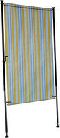 Angerer Freizeitm&ouml;bel Klemm-Senkrechtmarkise gelb/grau, BxH: 120x225 cm