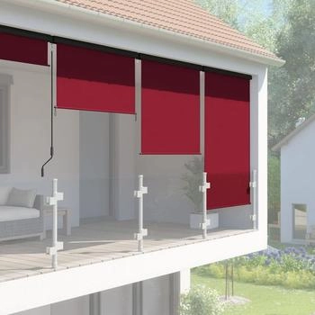 Empasa Senkrechtmarkise 180x250cm weinrot (78626)