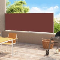 vidaXL Seitenmarkise Ausziehbar 220x500 cm Braun