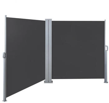 Svita Doppelseitenmarkise ausziehbar 600x180cm Dunkelgrau Svita Doppelseitenmarkise ausziehbar 600x180cm Dunkelgrau