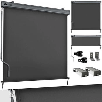 tillvex Senkrechtmarkise 250 x 200 cm Aluminium