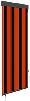 vidaXL Außenrollo 60x250cm Orange/Braun