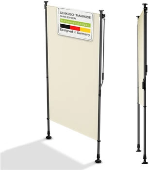 Juskys Senkrechtmarkise Barbados 100 x 310 cm (301342) beige