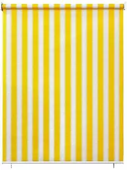 Paramondo Senkrechtmarkise freih&auml;ngend 240x140cm gelb-wei&szlig;