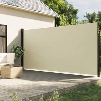 vidaXL Seitenmarkise Ausziehbar 200x300 cm Creme (4004355)