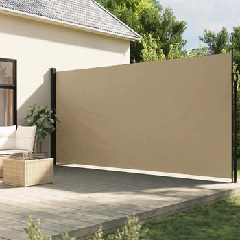vidaXL Seitenmarkise Ausziehbar 220x300 cm Beige (4004375)