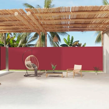 vidaXL Seitenmarkise Ausziehbar 200x1200 cm Rot (318083)