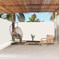vidaXL Seitenmarkise Ausziehbar Creme 180x600 cm