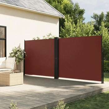 vidaXL Seitenmarkise Ausziehbar 180x600 cm Braun (4004644)