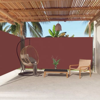 vidaXL Seitenmarkise Ausziehbar 180x600 cm Braun (318003)