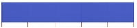 vidaXL 5-teiliges Windschutzgewebe 600 x 120 cm Azurblau