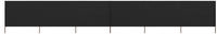 vidaXL 6-teiliges Windschutzgewebe 800 x 80 cm Schwarz