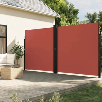 vidaXL Seitenmarkise Ausziehbar 220x1000 cm Terrakottarot (4004783)