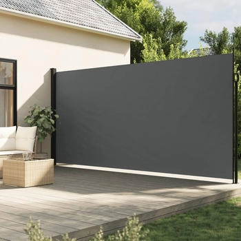 vidaXL Seitenmarkise Ausziehbar 220x600 cm Anthrazit (4004578)