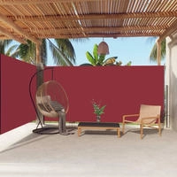 vidaXL Seitenmarkise Ausziehbar Rot 180x600 cm
