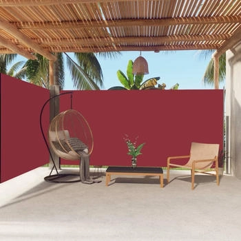 vidaXL Seitenmarkise Ausziehbar 180x600 cm Rot (318005)