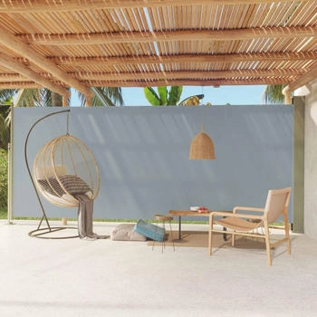 vidaXL Seitenmarkise Ausziehbar 220x600 cm Grau (317980) vidaXL Seitenmarkise Ausziehbar 220x600 cm Grau (317980)