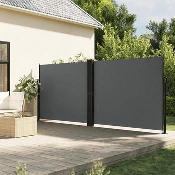 vidaXL Seitenmarkise Ausziehbar 180x1000 cm Anthrazit (4004748)
