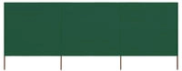 vidaXL 3-teiliges Windschutzgewebe 400 x 80 cm Gr&uuml;n