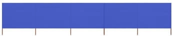 vidaXL 5-teiliges Windschutzgewebe 600 x 160 cm Azurblau (47171)
