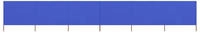 vidaXL 6-teiliges Windschutzgewebe 800 x 120 cm Azurblau