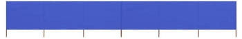 vidaXL 6-teiliges Windschutzgewebe 800 x 120 cm Azurblau (47179)