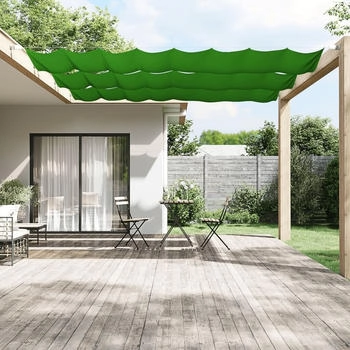 vidaXL Senkrechtmarkise 100x1200 cm Oxford-Gewebe Hellgrün (148310)
