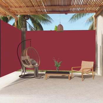 vidaXL Seitenmarkise Ausziehbar 220x600 cm Rot (318017)