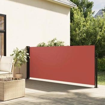 vidaXL Seitenmarkise Ausziehbar 120x600 cm Terrakottarot (4004498)