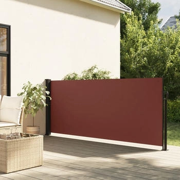 vidaXL Seitenmarkise Ausziehbar 100x500 cm Braun (4004389)