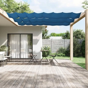 vidaXL Senkrechtmarkise 100x1200 cm Oxford-Gewebe Blau (148457)