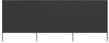 vidaXL 3-teiliges Windschutzgewebe 400 x 160 cm Anthrazit (47150)