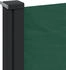 vidaXL Seitenmarkise Ausziehbar 200x500 cm Dunkelgrün (4004470)