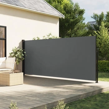 vidaXL Seitenmarkise Ausziehbar 160x500 cm Anthrazit (4004443)