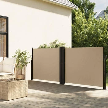 vidaXL Seitenmarkise Ausziehbar 120x1000 cm Beige (4004705)