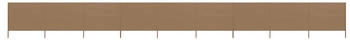 vidaXL 9-teiliges Windschutzgewebe 1200 x 120 cm Taupe (47195)