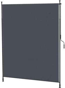 Outsunny Senkrechtmarkise 200x215-305cm grau