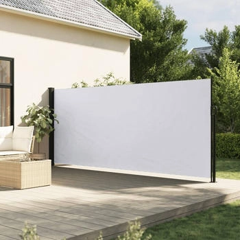 vidaXL Seitenmarkise Ausziehbar 180x600 cm Weiß (4004541)
