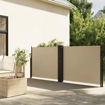 vidaXL Seitenmarkise Ausziehbar 100x600 cm Beige (4004585)