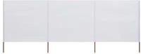 vidaXL 3-teiliges Windschutzgewebe 400 x 80 cm Sandwei&szlig;