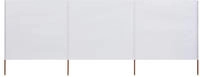 vidaXL 3-teiliges Windschutzgewebe 400 x 160 cm Sandwei&szlig;