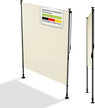 Juskys Senkrechtmarkise Barbados 150 x 310 cm Beige