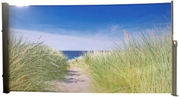 Garden Pleasure Seitenmarkise Motiv Nordseek&uuml;ste 300 cm Schwarz