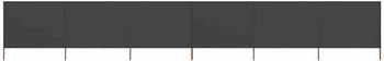 vidaXL 6-teiliges Windschutzgewebe 800 x 120 cm Anthrazit