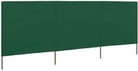 vidaXL 3-teiliges Windschutzgewebe 400 x 120 cm Gr&uuml;n