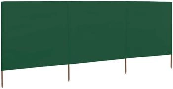 vidaXL 3-teiliges Windschutzgewebe 400 x 120 cm Grün